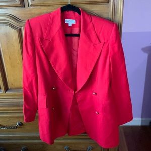 Liaison Paris VINTAGE Red Blazer with Shoulder Pads